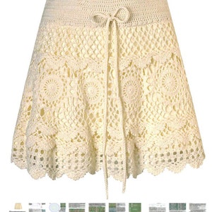 Boho skirt crochet PATTERN, ruffled skirt written in ENGLISH for every row+chart. Download Pdf from https://favoritepatterns.com if sold out