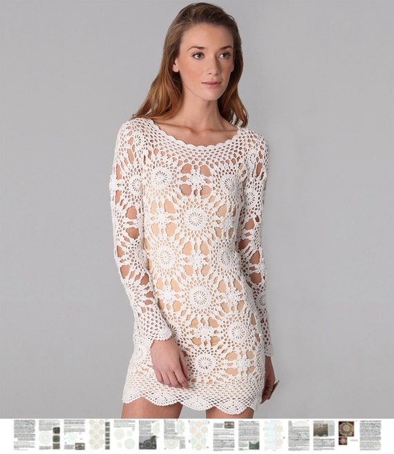 Crochet Dress PATTERN Written Tutorial in ENGLISH for Every Row