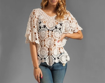 Crochet top PATTERN written in ENGLISH for every row+chart Download from https://favoritepatterns.com if sold out Eternal Sunshine Creations