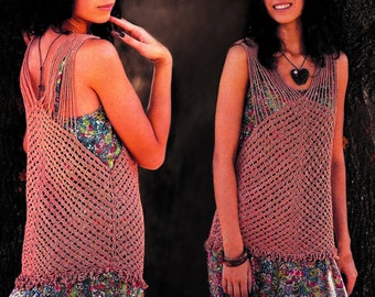 Crochet top PATTERN (sizes M,L,XL,2XL,3XL), detailed tutorial in ENGLISH for every row, sexy crochet tunic pattern, sexy crochet top pattern