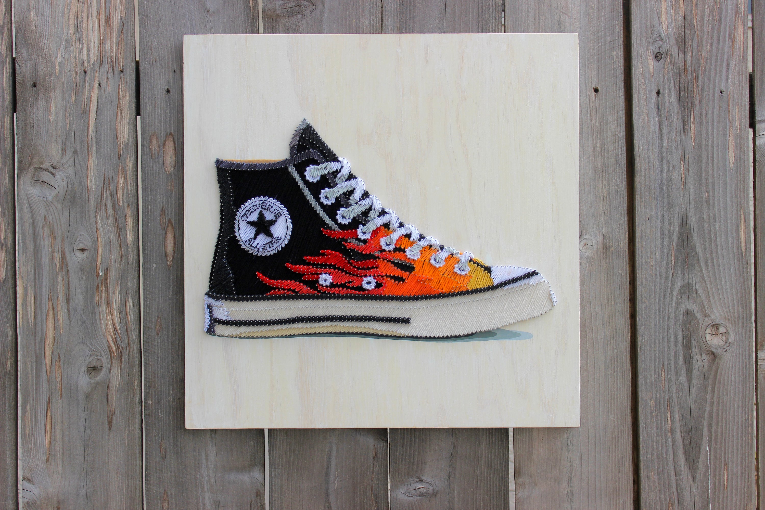 Flame print converse best sale