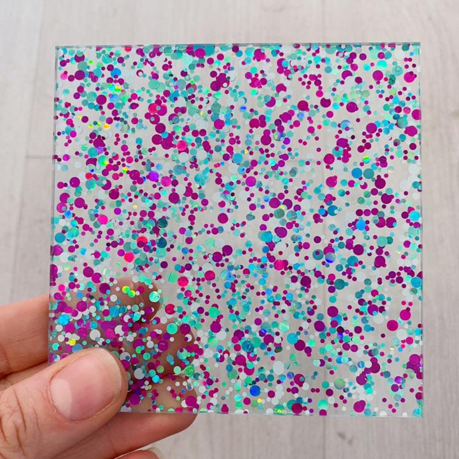 3mm Acrylic Party Sequin Confetti Glitter Turquoise/ Etsy