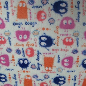 Bubblegum Ooga Booga RETRO Minky top Pads image 1