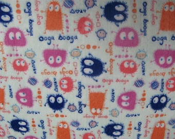 Bubblegum Ooga Booga RETRO Minky top Pads