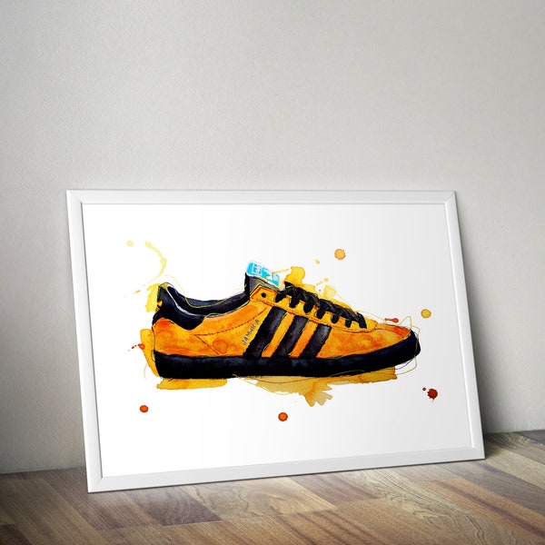 Adidas Jamaica Zapatilla/Entrenador Impresión de arte de pared