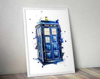 Doctor Who The Tardis Wall Art Print