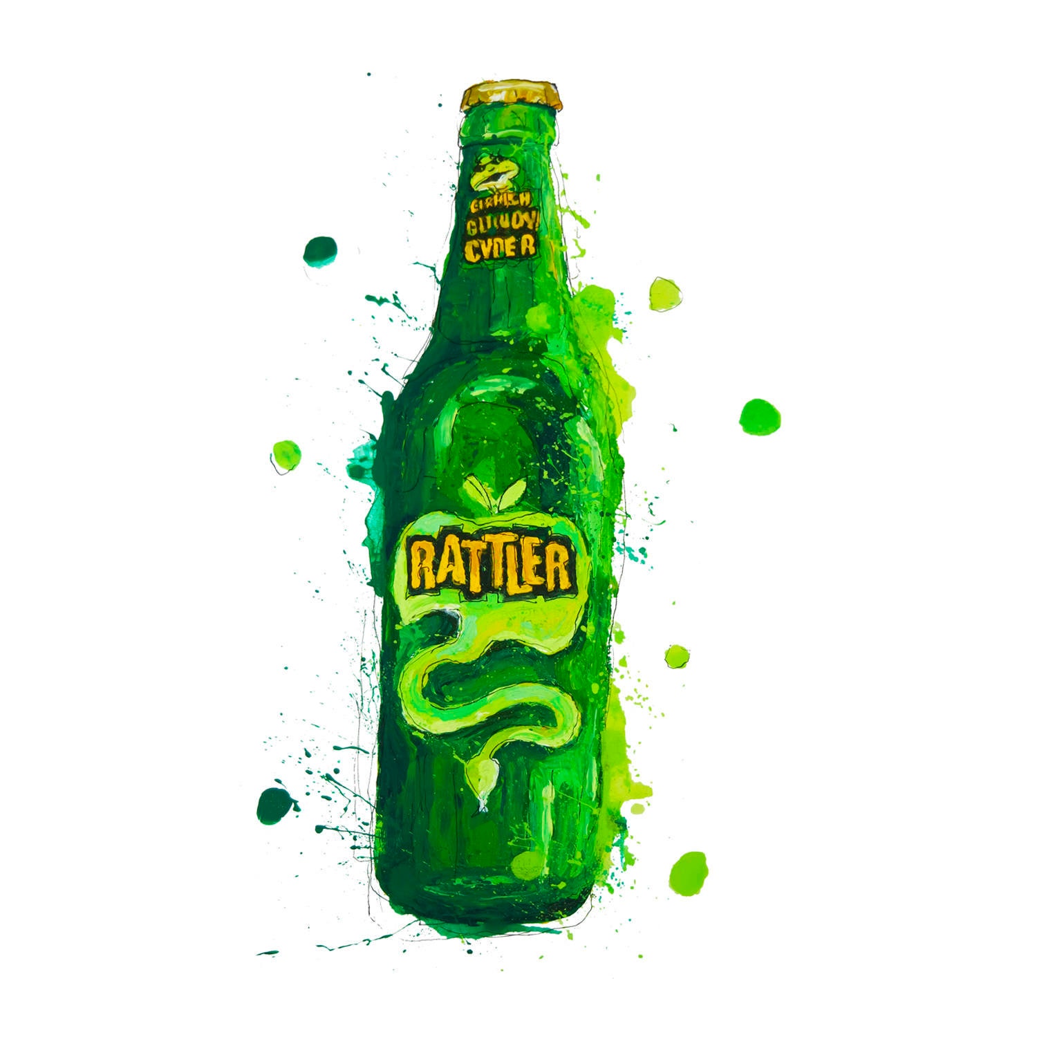 Rattler Cyder cider Wall Art Print Etsy UK