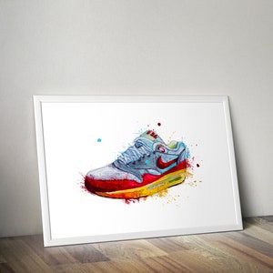 Muurkunstdruk Nike Air Max sneaker/trainer