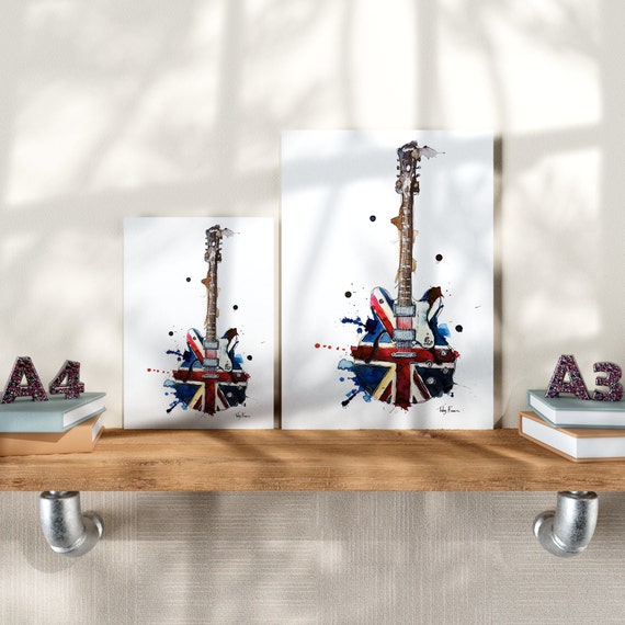 Noel Gallagher (oasis) Musical Guitar Wall Art Print - Etsy