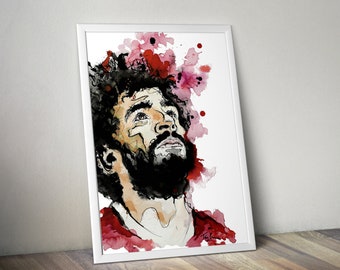 Mo Salah, Liverpool Football Wall Art Print
