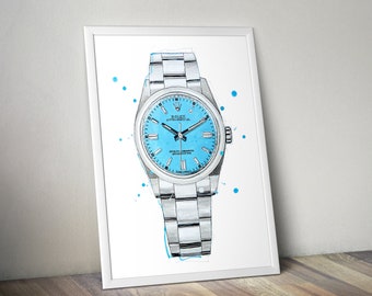 Rolex Oyster Perpetual Watch Wall Art Print