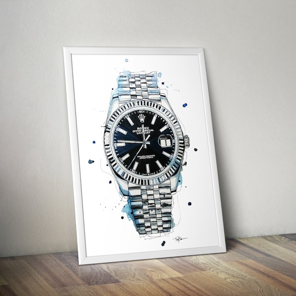 Rolex Datejust Watch Wall Art Print
