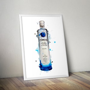 Vodka Bottle Wall Art Print