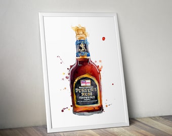 Impression d'art murale Pussers Navy Strength Rum