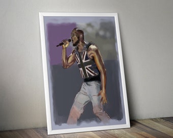Stormzy Glastonbury Wall Art Print