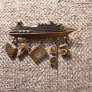 Cruise schip charme, vintage JJ Jonet PIN