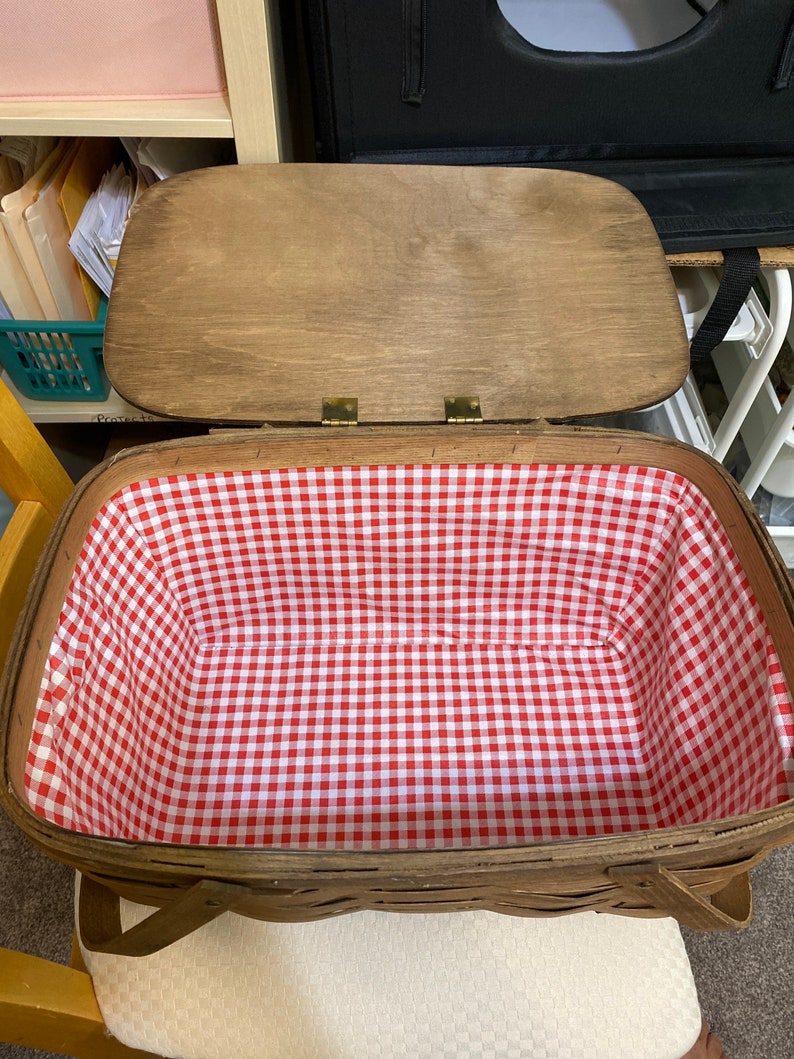 Picnic Basket Vintage Etsy