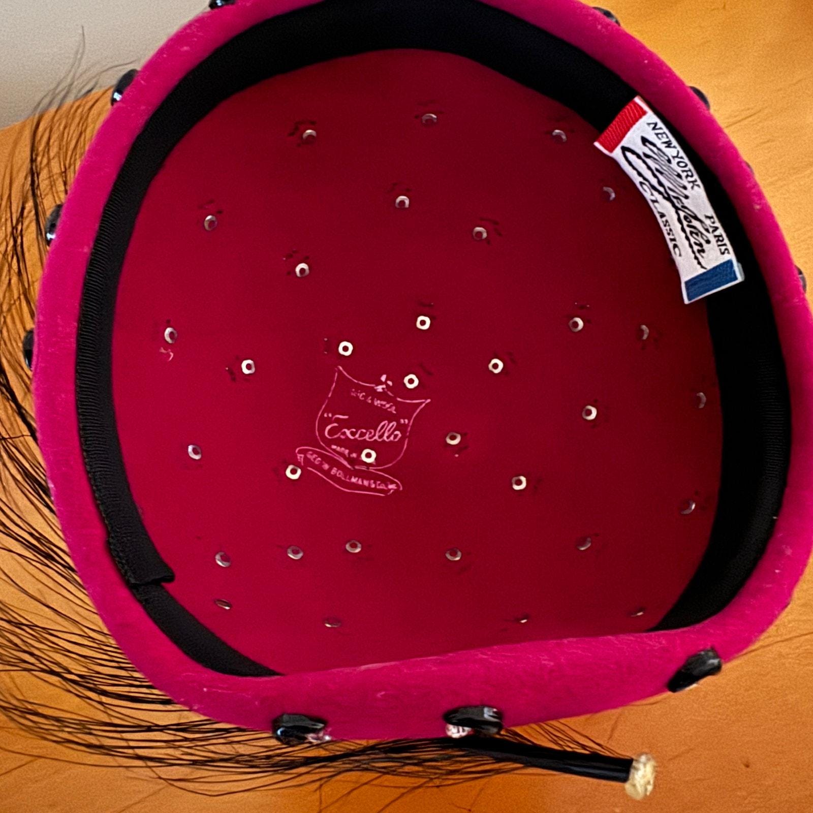 Mr. John Classic Hat, New York, Paris, Fuscia and Rhinestones, Feather Paris Women main image 4