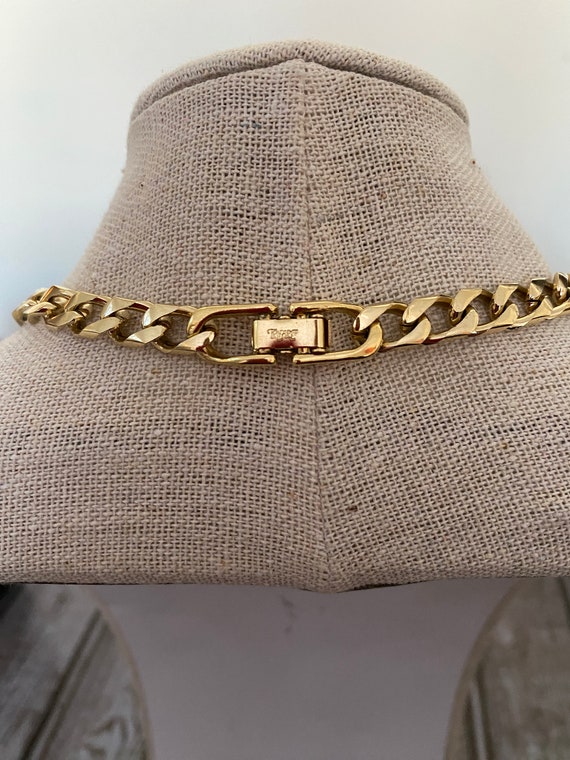 Trifari Goldtone Necklaces Double Chain Front - image 6