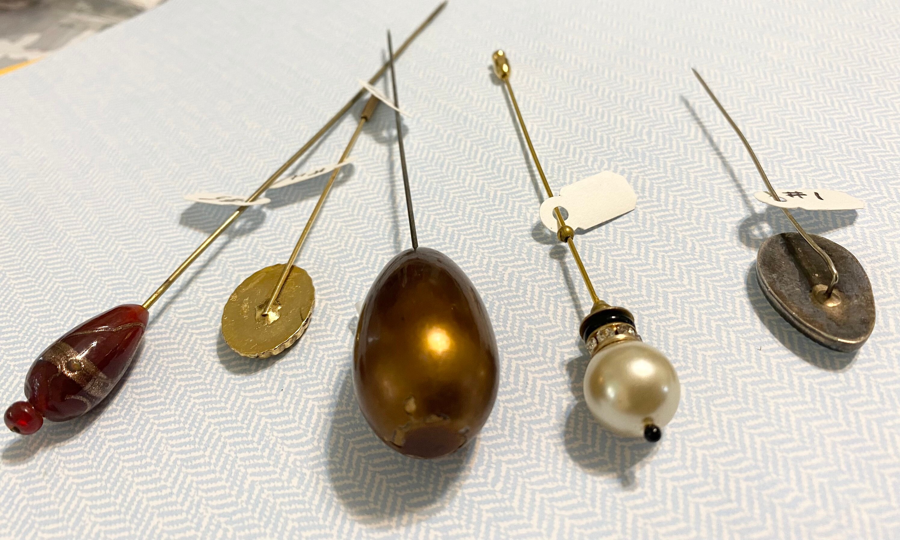 Hat Pins and Stick Pins Vintage Mei FA USA 1978 Sterling Etsy