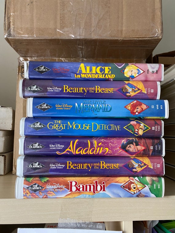 Walt Disney VHS Diamond Classic (lot 7), Aladdin, Alice in