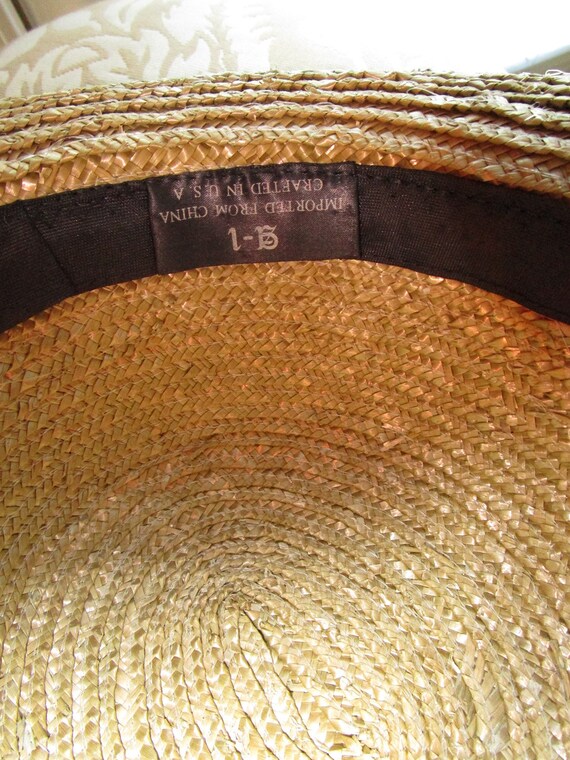 Straw Hat, Beach Vacation Hat, Travel Hat - image 3