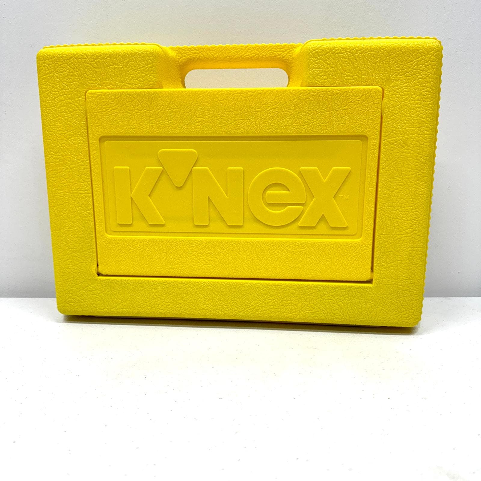 Vintage K'nex Set Yellow Storage Container Challenge Building Set