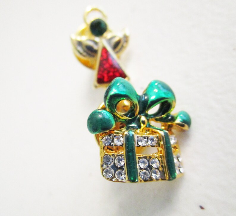 Christmas Gift of Rhinestones and an Angel Pin