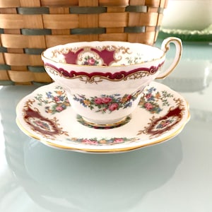 Antique Coalport Bone China Tea Cup and Saucer