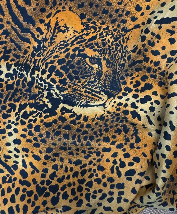 Large Leopard Print Scarf