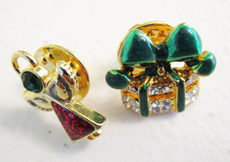 Christmas Gift of Rhinestones and an Angel Pin