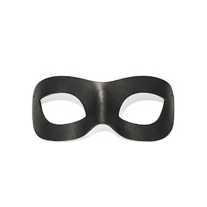 Genuine Leather Face Mask, Minimalist Leather Mask, Black Masquerade Mask, Leather Domino Mask, Venetian Mask, Costume Party Eye Mask