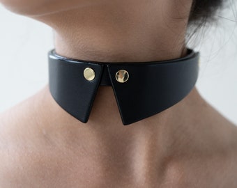 Handmade leather choker necklace, fashionable choker, hippy choker, choker style necklace, layered choker set