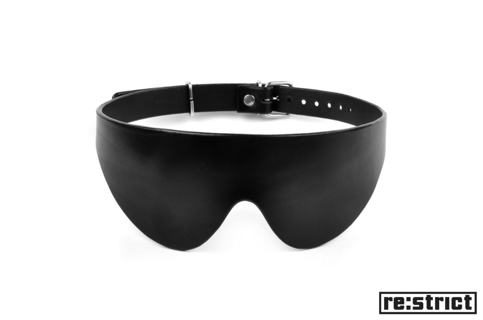 Dominus Blindfold Mask Leather Blindfold Mask Black Genuine Etsy