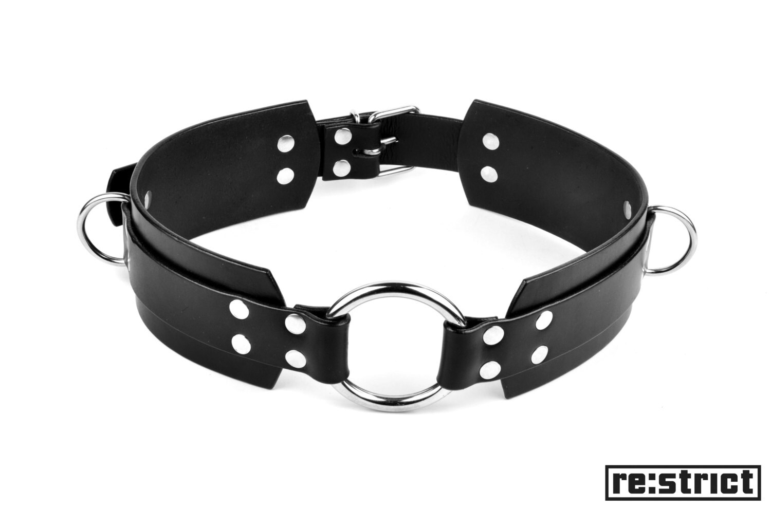 Dominus bondage belt restraint belt black genuine leather | Etsy