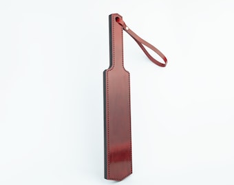 Magnus paddle, Leather red Paddle, branding paddle, personalised paddle