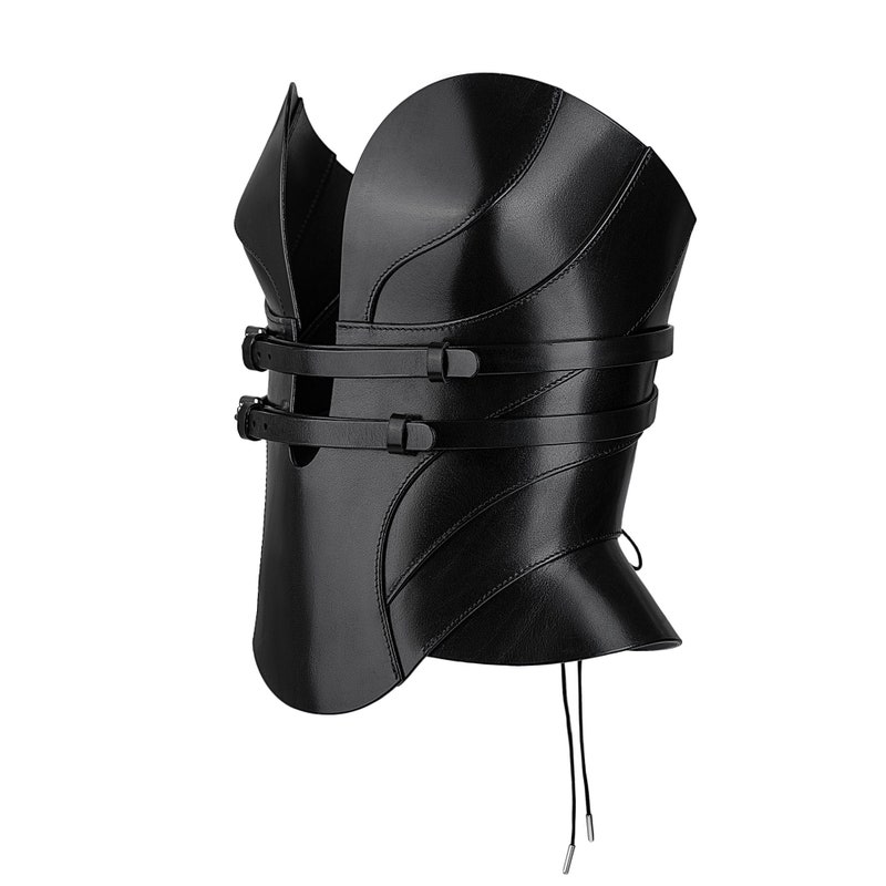Ribbon Leather Bustier