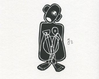 Linocut - Women 3