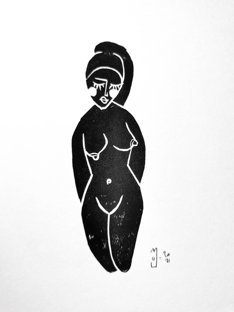 Linocut Venus. image 1