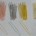 U Pins in Silver, Rose Gold, or Gold Tone, For Bridal Headpieces and More, 64mm Long