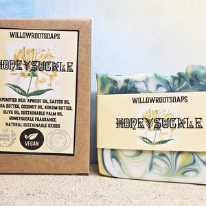 Handmade Honeysuckle Soap: Moisturizing Artisan Cold Process Soap