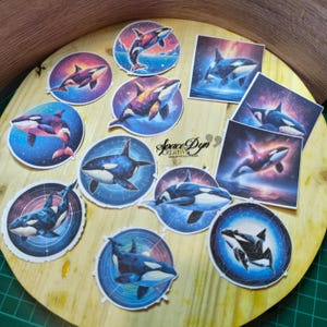 12 Stickers autocollants Orques
