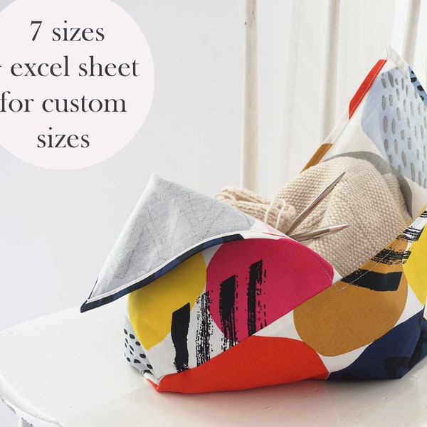 Tsuno Tie Bag PDF Sewing Pattern | xxs - xxl | Azuma Bukuro | Bento Bag | Beginner Sewing Pattern | Quick Sewing Project | Reusable Gift Wra