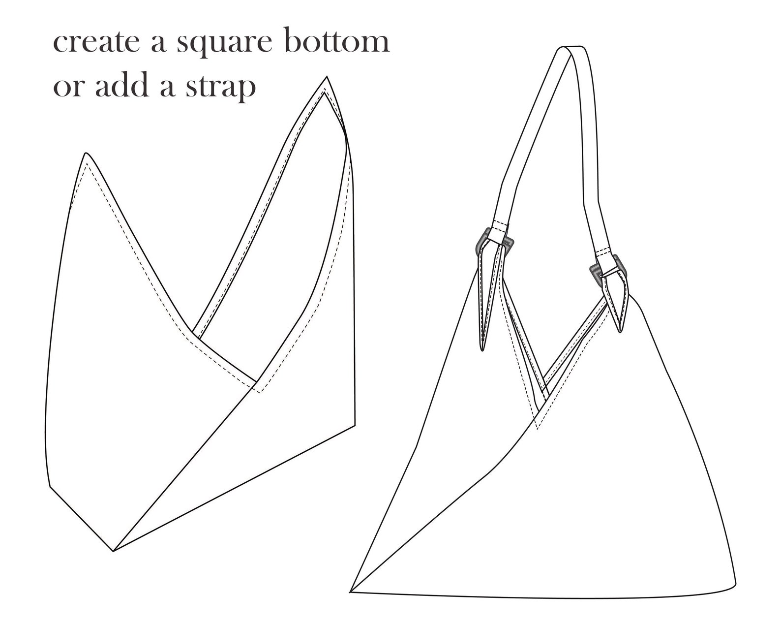 Tsuno Tie Bag PDF Sewing Pattern Xxs Xxl Azuma Bukuro - Etsy New Zealand