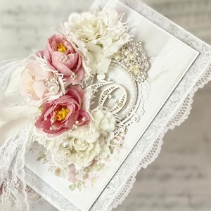 Cartões comemorativos 3D de 70º aniversário, estilo retrô, flores, renda, cartão postal para avó, cartão para mãe, aniversário / cartão personalizado / presente para mãe
