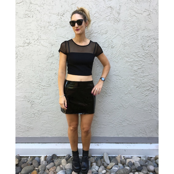 ミニスカート Black Vinyl A-Line Skirt Black Vinyl A Line Skirt 2025 | www.takertrailers.ee
