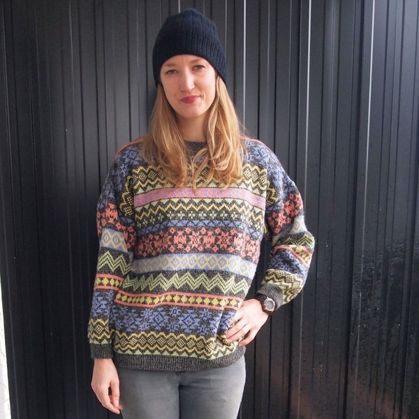 Pastel Patterned Sweater by Esprit Fairisle Jumper