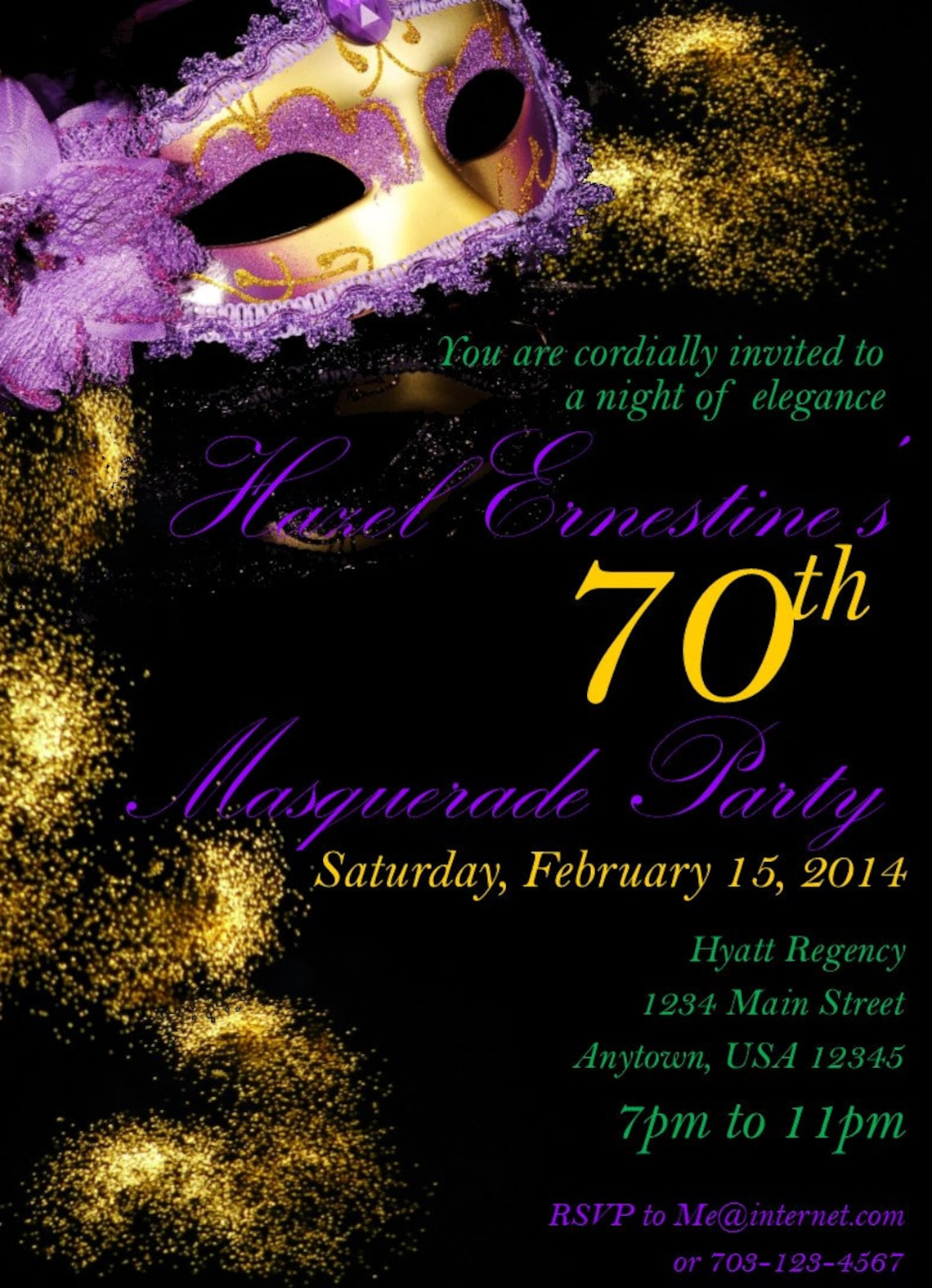 Masquerade Ball Invitations Mardi Gras Invitation Masquerade Etsy