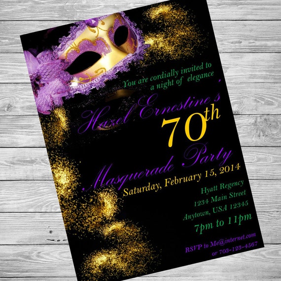 masquerade ball invitations mardi gras invitation masquerade printable invition purple and gold masquerage invitation masquerade ball invitations