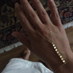 LA VAL Hand Bracelet | Gold Hand Jewelry | Slave Bracelet | Finger Bracelet | Ring Chain Bracelet | 14kt gold filled
